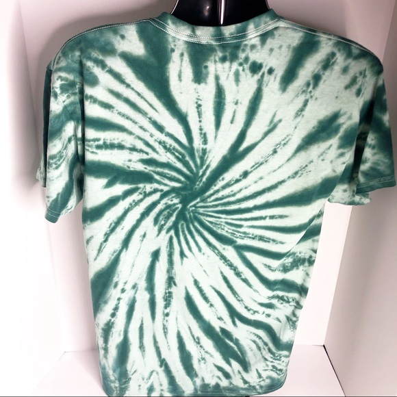 Aaliyah Green Black Tie Dye Tee TShirt Vintage - Picture 4 of 5